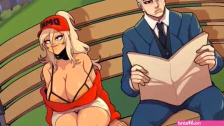Riding a dildo in public next to someone