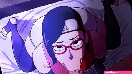 Sarada blowjob