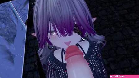 VRChat JasmineLilith gives you a blowjob
