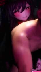 Hu Tao Handjob from behind