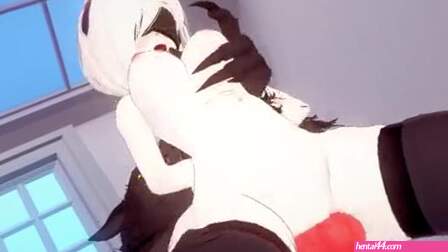 2b Bunny x Werewolf NTR with 9s