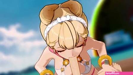 Alice waiting on Wise on the beach