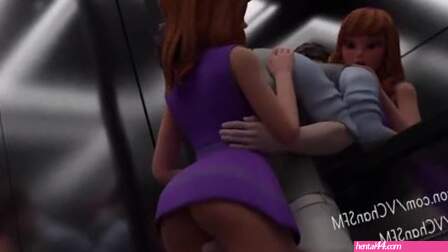 Daphne, Velma, and some hot sex while the elevator is stuck.