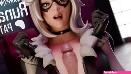 [FORTNITE] Black Cat Boobjob