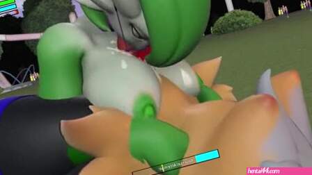 Gardevoir vs Braixen! Heroine Rumble 2 Pokemon Futa X Futa