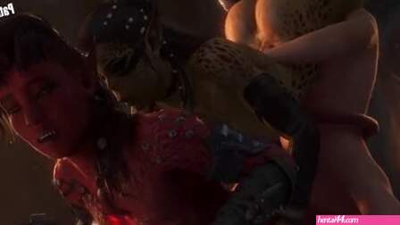 Karlach And Lae’zel Hot Threesome