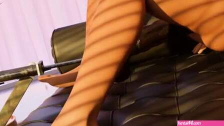 Lara Croft fucked by fuck machine