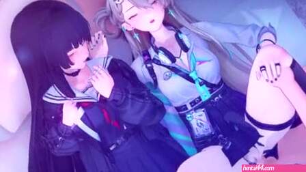Lynae-and-chisa-playing-with-dady-ather-wuthering-waves_1080p