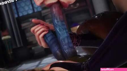 Petite Curvy Elf Student Double-Penetrated and Ravaged by Lizard Man’s Two Massive Co