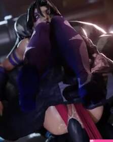 Psylocke getting Analized by Venom