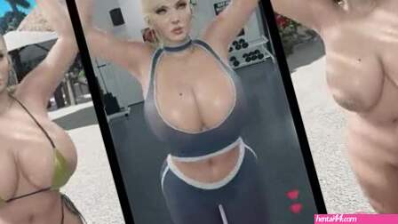 Samus Aran Live Workout X3D splitscreen