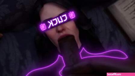 Yennefer Laying Down Blowjob [Pewposterous] [Beta-Safe]