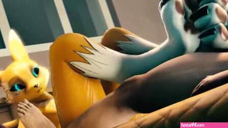 Digimon Footjob Pov