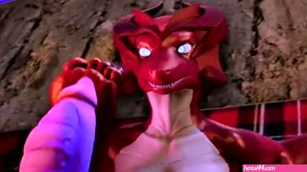Dragon footjob Pov