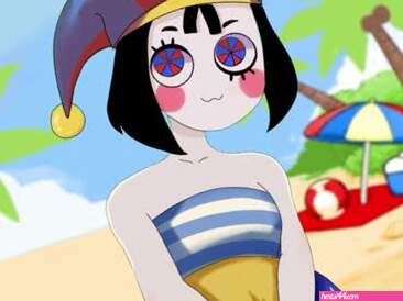 Fun at the beach- pomni digital circus