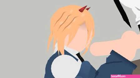 Futa Makima fucks Power