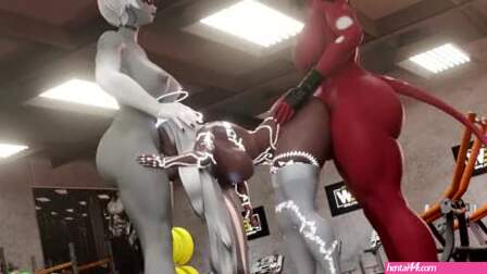Hazbin Hotel Futanari Threesome