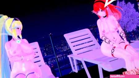 [Koikatsu] Relaxing Resort Times || Stripper Pyra, Hostess Mythra & Mommy Pneuma