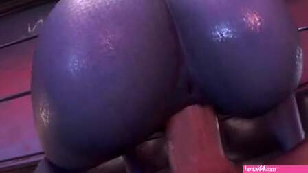 Liara Love Big Cock in Cowgirl Position
