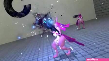 Lizard girls fight (Lovander)