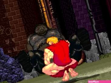 MUGEN Ken Masters fucks Buta Yaro