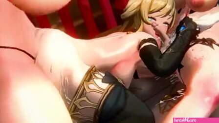 Navia × Clorinde & Arlecchino (Futa)