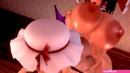[東方Project] Vampire’s Control – Scarlet Sisters x Hakurei Reimu (Bondage / SizeDiff)