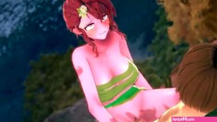 Redhead stepsister rides me like she must