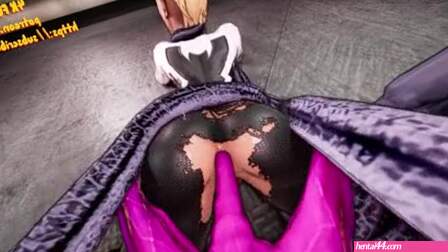 SPIDER GWEN DESTROYED BY VENOM (tentacles, monster dick)