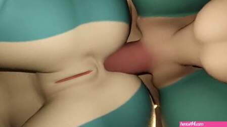 Salamence and Lapras having some alone time together.