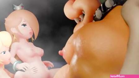 These two princess sisters have some fun with Bowser~???? (Part 2)