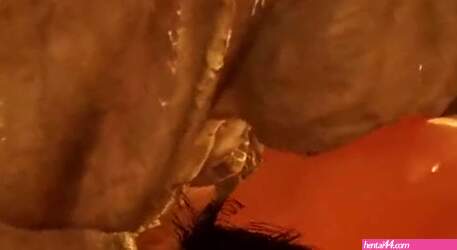 Two demons harshly punish a beautiful woman with their members for her bad service, e