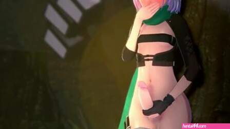 White haired futa enjoying the moment