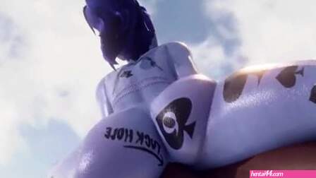 Widowmaker Anal Cowgirl at Beach [QoS Edit] (Bewyx)