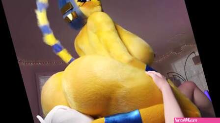Ankha Face Sitting (4K) [Shwazy3D]