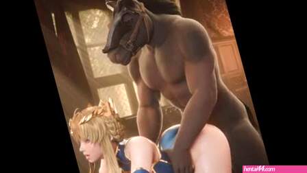 Artoria & Horse Man [NO WM][AzureLotus][4K60FPS]