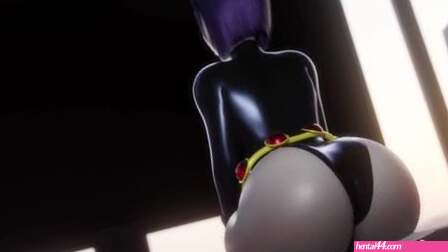Beast boy punishing raven