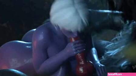 Dark Elf Nyssa pleasures and fucks werewolf [MendezSFM]