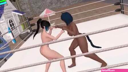 HRSL Special Match: Namiko vs Takumi Beach Brawl