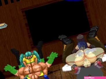 MUGEN Brazilian Miku & Tifa Lockhart fucks Robin & Kaito