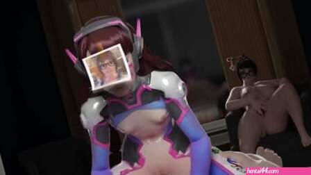 Mei Let’s D.Va Ride Her Daddy: Cuckqueen [Disguise] | Bloggerman – 4K
