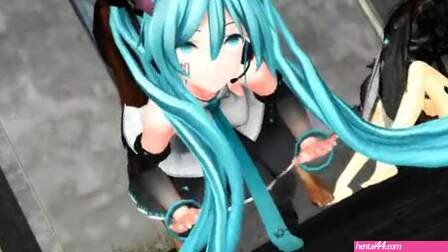 Miku and a stray