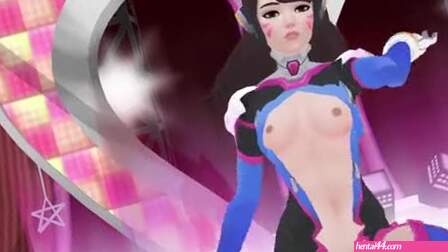 R18 MMD D.Va Like A Cat