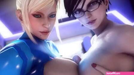 Samus And Bayonetta Boobjob [Noname55]