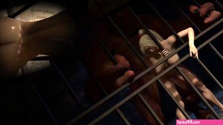 Samus Trapped In A Cage With Monster [Blueberg]