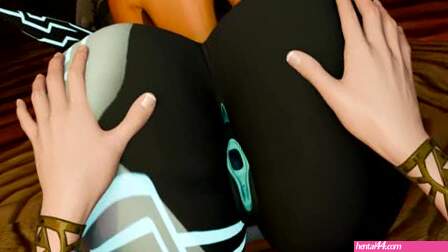 Zelda licking Midna pussy (Fang.)
