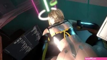 Blonde Android Gives Messy Blowjob Before Hard Fucking
