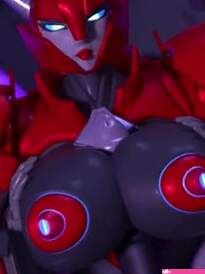 Female Cliffjumper Titjob