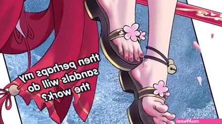 Foot fetish test with Hiyuki