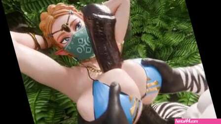 Zebra Zelda Titfuck [Rekin3D]